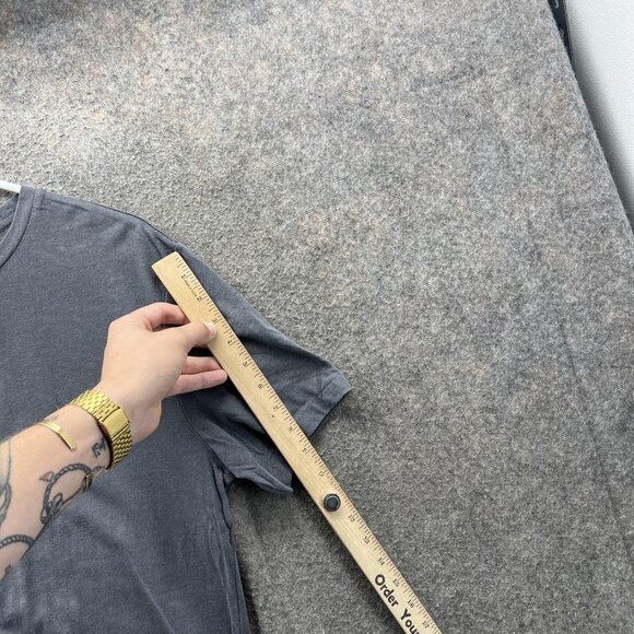 All Saints Shirt Mens Large Gray Crewneck Short Sleeve T-Shirt Casual Soft - Picture 4 of 10